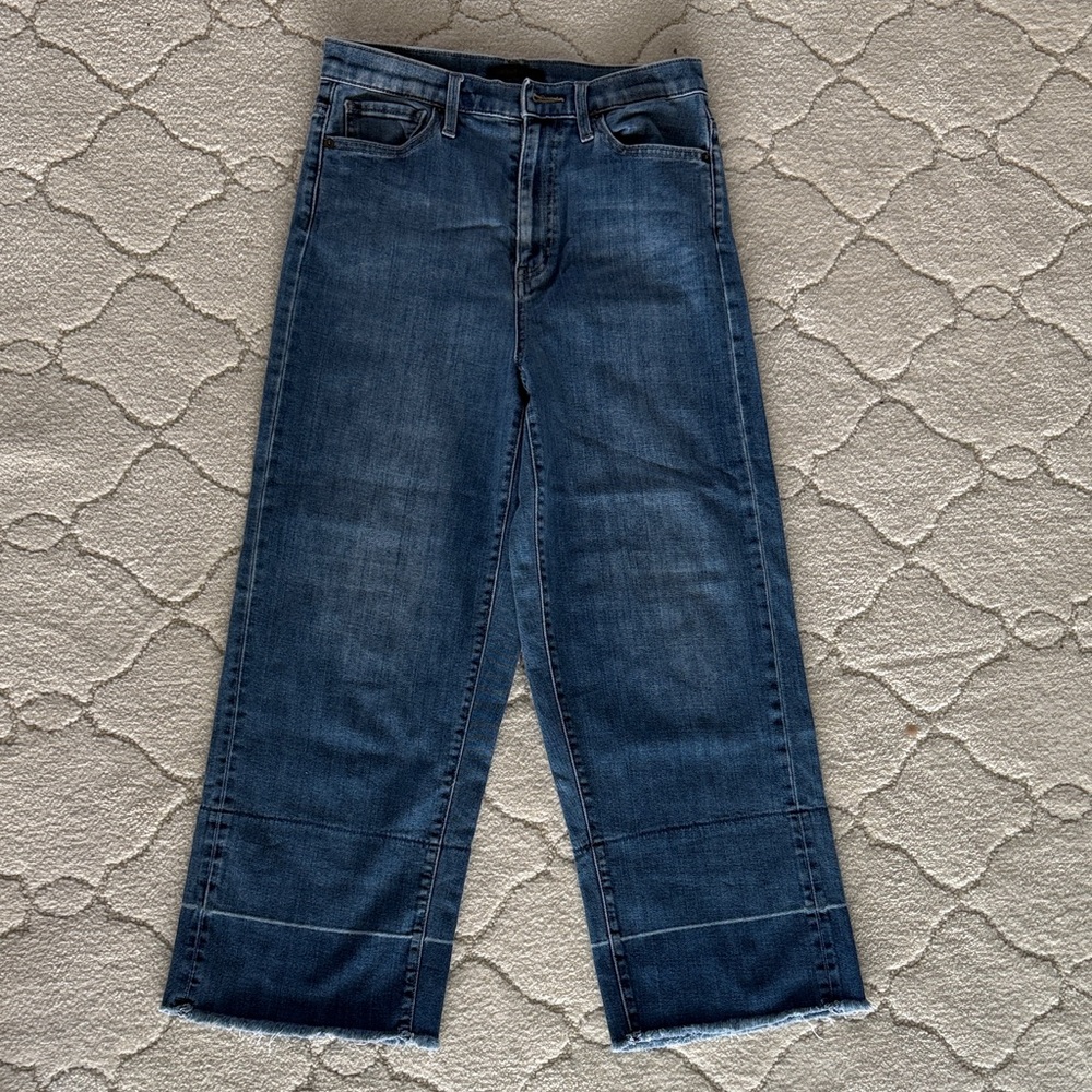 Uniqlo Dark Blue high rise wide leg Women's Flare Jeans